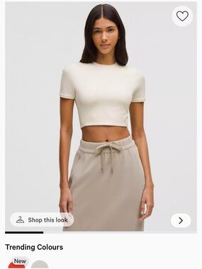 Lululemon nulu Short Sleeve Crop Top